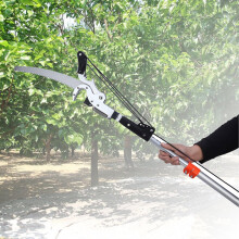 4.5m Telescopic Pole Saw Tree Pruner with Lightweight Aluminum Pole and Removable Saw Head