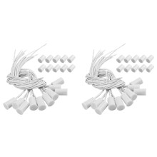 Magnetic Door RC-33 NC Recessed Wired Security Window Door Sensor Alarm White- (20 Sets)