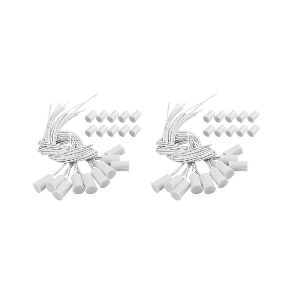 Magnetic Door Rc-33 Nc Recessed Wired Security Window Door Sensor Alarm White- (20 Sets) 4712780915455