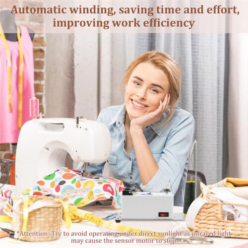 Automatic Bobbin Winder,Electric Yarn Winder, Electric Bobbin Winding,Electric Bobbin Winder for Sewing Machine US Plug 1