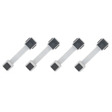 Barnsäkert Skåplås, 4-Pack Babyskyddande Dörrlås för Kyllåda Skåp Diskmaskin Skåp Skafferi
