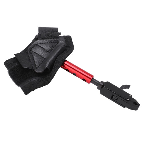 Adjustable Fiberglass Compound Bow Release Wrist Strap 360 Black