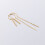 925 Silver Chain Piercing Drop Earring Long Chains Thread Pin Jewelry Silver-Color 6