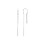 925 Silver Chain Piercing Drop Earring Long Chains Thread Pin Jewelry Silver-Color 8
