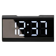 Digitaler Wecker Uhr, LED Display Uhr Make- Schlafzimmer Spiegel Reise Wecker Uhr BüRo Schlafzimmer Uhr, Wecker Uhr mit Schlummer
