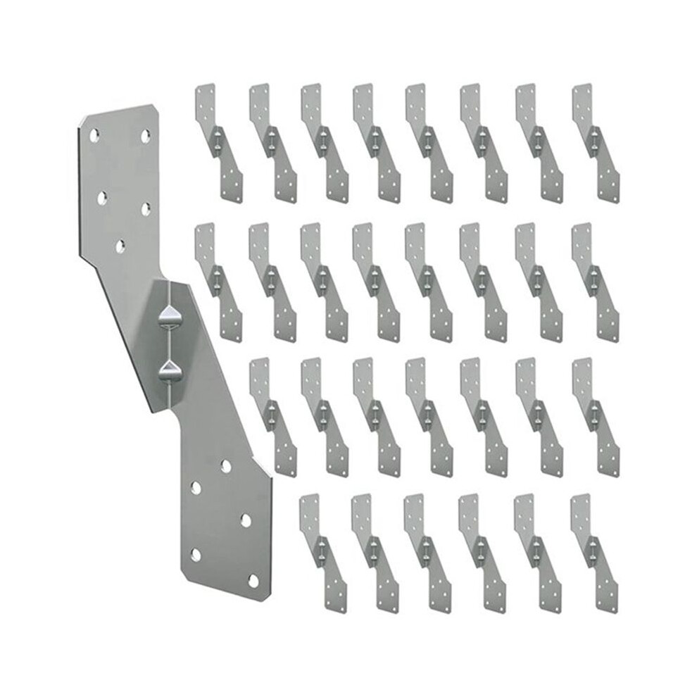 50Pcs Strong-Tie H2.5a, Hot-Dip Galvanized Steel Heavy Duty Hurricane Tie, Hurricane Straps Trusses/Rafters Ties 6033646905143
