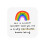 Σουβέρ Brighten Every Moment, Ξύλινη Αντιολισθητική Επιφάνεια Rainbow, Συμπαγές Μέγεθος 9*9cm, 1