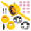 6Pcs PVC Thread Maker Tool, Pipe Threader Plumbing Tool, Pipe Threader Kit with 1/2 Inch 3/4 Inch 1 Inch Dies Maker Tool 2