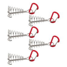 5pcs Windproof Tent Stakes with Carabiners, Heavy Duty Camping Anchors for Outdoor Use