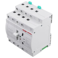 EARU ATS Interrupteur de Transfert Automatique Ă Double Alimentation 4P 63A Interrupteur de Transfert Automatique D'Alimentation de Secours 220V 4P 2