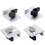 4 Pcs T-Track Stop Block Kit for Woodworking Silver Short Stop with Knobs Sanding and Routing 1