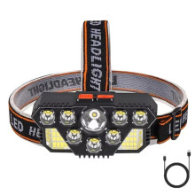 LED Headlamp Super Bright Rechargeable Head Torch for Long Distance Fishing and Camping T193