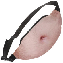 Funny Beer Belly Fanny Pack for Men with Secure Phone Compartment, Durable Waist Bag for Outdoor Travel