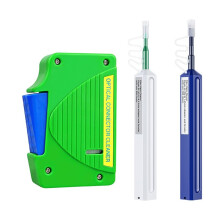 Scatola per La Pulizia Delle Estremità Delle Fibre Ottiche, Strumenti per La Pulizia Dei Connettori SC/FC/ST/LC, Adattatori per Flange In Fibra