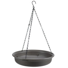 Hanging Bird Bath Hanging Bird Feeder Round Tray Thickened Resin Tray Deep Water Tray Bird Feeder Feeder