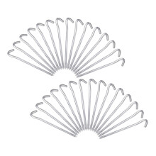 30pcs Heavy Duty Aluminum Tent Stakes for Camping, Anti‑Slip Ground Anchors for Sand, Lawn and Outdoor Shelters