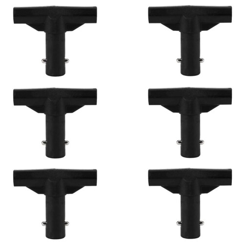 6pcs Trampoline Pole Covers T-Tube Connectors,T-Shaped Net Pole Connector Accessories