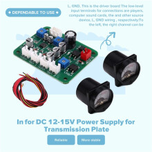 35mm VU Meter Stereo Audio Amplifier Level Indicator Audio Meter Backlight Adjustable with Driver Board for AMP