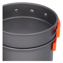Camping Cookware Set with Complete Utensil Kit, Lightweight Compact Design for 12 People Outdoor Cooking