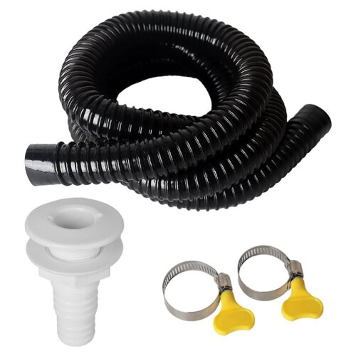 Kit D'Installation de Tuyau de Pompe de Cale 6,5 Pi avec Colliers de Serrage