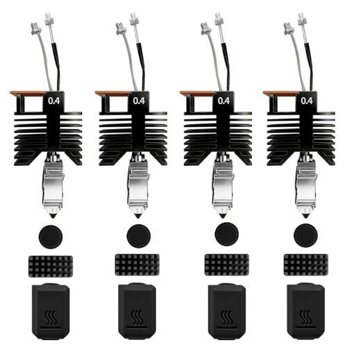 4 St 0,4 mm U1-Hotend för Snapmaker U1-Extruder, Reservhotend