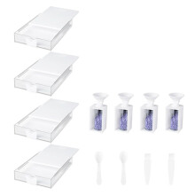 12-Pak Trabricks Stackable Diamond Art Trays z Pokrywkami, Zestawy do Malowania Diamentami dla Dorosłych do Samodzielnego Tworzenia Dzieł Sztuki A