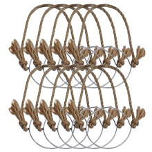 Hangers for Mason Jar,Linen Rope Handles for 70mm Wide Mouth Mason Jars Glass Jars,Mason Jar Hanging Ropes,10Pcs,No Jars