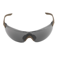 Tactical Cycling Sunglasses with ImpactResistant Clear Lenses, Windproof Design for Fishing and Hunting (Brown Transparent)