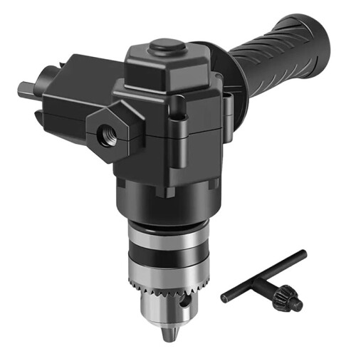 Impact Drill Adapter 90 Three Jaw Chuck CornerRight Angle Bend Extension Chuck Drill Adapter Angle Converter Accessory