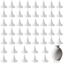 50Pcs Kiln Stilts Support Nails Ceramic Refractory Cone Support Nails Temperature Reusable Pottery Tools for Firing B