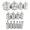 15pcs Diamond Coated Hole Saw Drill Bits, Tile, Marble, Glass, Ceramic Drill Bit Set, (6-50mm) 1