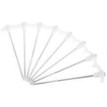 8Pcs Heavy Duty Tent Stakes for Camping, Metal Tent Pegs with Sharp Tips and Corrosion Resistant Finish