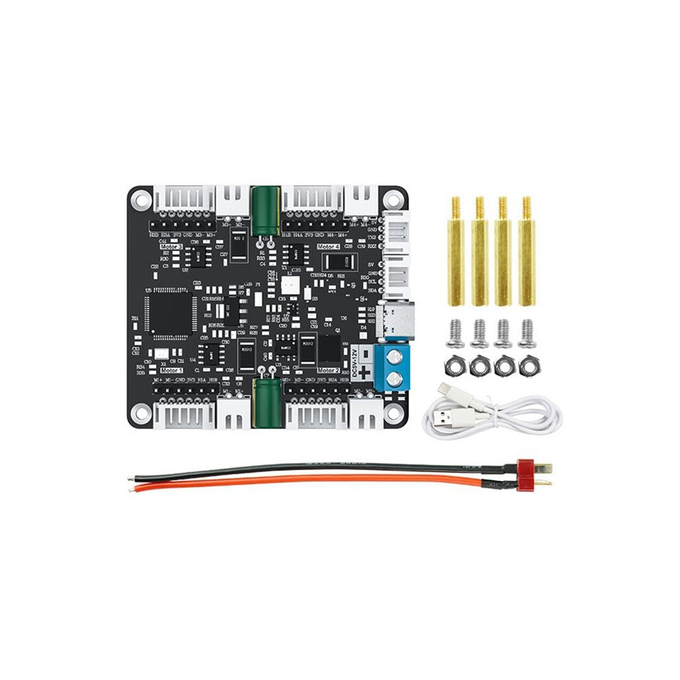 Four-Channel Encoder Motor Driver Board Kit At8236 Controller Board Module For Stm32, Raspberry Pi, Jetson Controllers 6032692724678