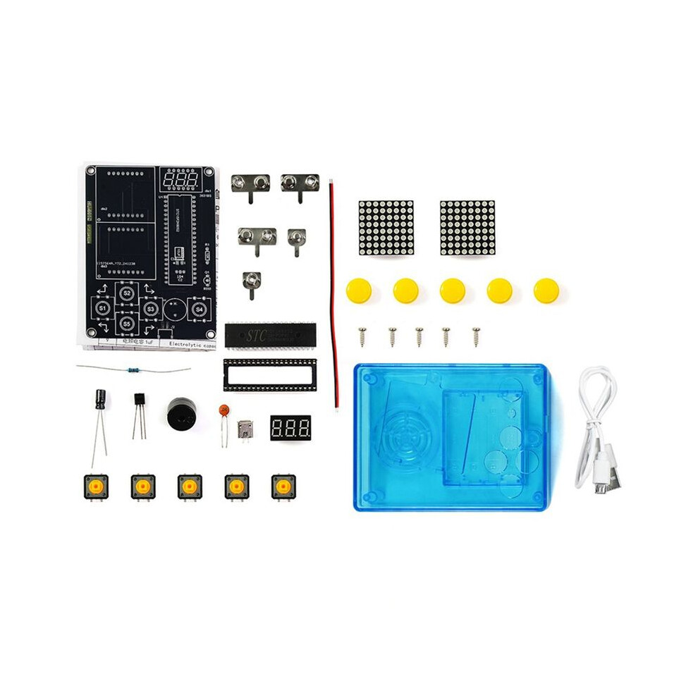 Game Console Production Kit Diy 51 Single-Chip Game Kit Classic Game Soldering Electronic Machine Game Set Shell 6032301967847