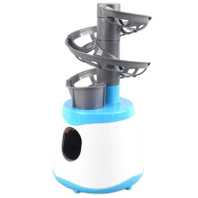 Lanzador Portátil de Pelotas de Tenis de Mesa con Doble Fuente de Alimentación, Máquina Lanzadora de Pelotas de Pong para Entrenadores A