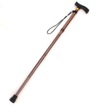 Folding Aluminum Walking Stick Four Section Adjustable Hiking Cane with Non Slip Tip for Travel