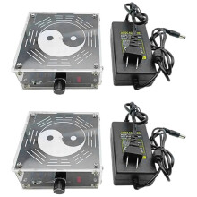 2X Adjustable Power 15W 7.83HZ Schumann Resonance Ultra-Low Frequency Pulse Sine Wave Generator Audio Resonator US Plug