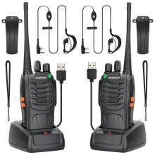Compacte radio's, portofoons met groot bereik en CTC/SS-tonen, draagbare handradio's voor binnen- en buitengebruik, VoX-compatibel, bereik tot 5 km,