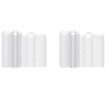 200 Stuks Wax Melt Mallen Doorzichtige Lege Plastic Wax Melt Clamshells Container Mallen PET Enkele Kubus 1 Oz Kaars Mallen