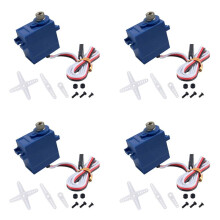 4X Servo à Engrenages en MéTal ÉTanche TRX4M 2065 2065T 2065R 2065A pour TRX4M LaTrax 1/18 RC Car Upgrade Parts Accessoires