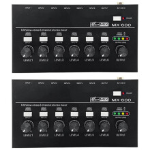 2X MX600 Ultra Low-Noise 6-Channel Mixer Stereo/Single Track Microphone Preamplifier