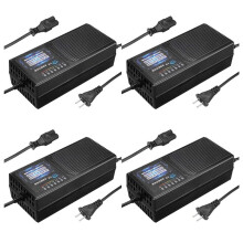 4X 72V 20AH Ladegerät für Elektrofahrzeuge mit 7 Lichtleistungsanzeige Stromauslaufschutz Blei Säure Ladegerät