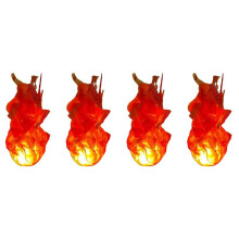4X Halloween Floating Fireball Prop Flame Lamp Prop Artificial Fake Fire Floating Props No Flame