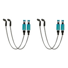 4pcs Bite Alarms Carp Fishing Hangers Bobbins Swingers Indicators Fishing Alarm Swinger Steel Chain Bite Alarm