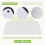 Large Silicone Pot Holder Square Thick Heat Insulation Pad Non-Slip Corrugated Kitchen Table Mat(White) 4