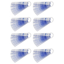 8X Fühlerlehre Aus Kunststoff, 0,05 mm Bis 3 mm, Metrisches Spaltmessgerät, 21 Blatt