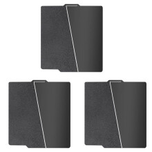3Conjunto Placa de Construção Dupla Face Preta PEI 257x257mm para Bambu-Lab A1/X1C/X1/X1E/P1P/P1S, PEI Liso e Placa PEI Texturizada