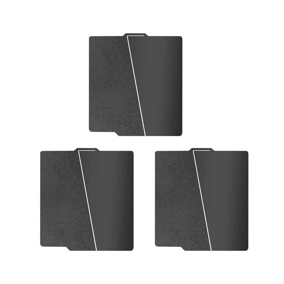 3 Set 257X257mm Black Pei Double Sided Build Plate For Bambu-Lab A1/X1c/X1/X1e/P1p/P1s, Smooth Pei&Textured Pei Plate 4712531377068