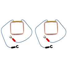 2X Quadratspule Kupferspule Elektromagnetisches Experimentalinstrument Physik Lehrmittel Quadratspuleninstrument