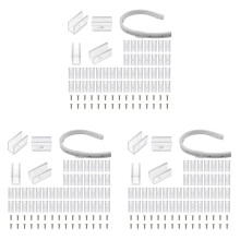 Staffe di Montaggio per Luci al Neon, 300 Pezzi di Luci al Neon, Clip di Fissaggio per L'Installazione di Accessori per Strisce Flessibili al Neon A